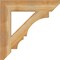 Ekena Millwork Balboa Slat Rough Sawn Bracket, Western Red Cedar, 4"W x 22"D x 22"H BKT04X22X22BOA06RWR - alternate 4